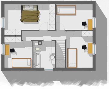 ET 4 ch et fenêtre sdb