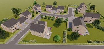 OHEY - Vue aérienne du lotissement